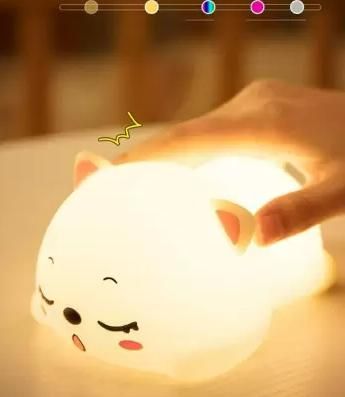 🐱 Snoring Cat Touch Night Light – Cozy Glow Companion! 🌙