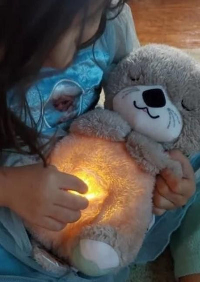 Cuddly Breathing Teddy Bear with Soothing Music – Plush Comfort for Relaxation 🧸🎵